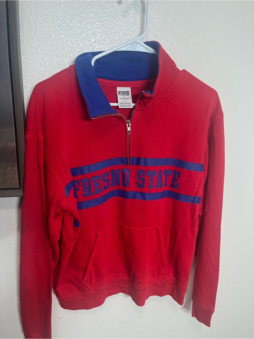 Fresno State Red & Blue Quarter-Zip Sweatshirt